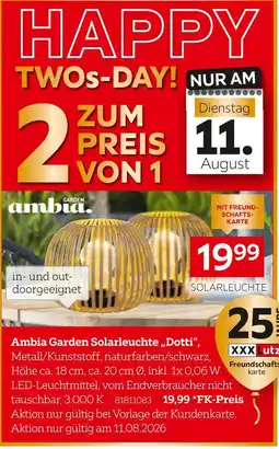 XXXLutz Ambia garden solarleuchte dotti Angebot