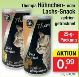 Zimmermann Thempa Hühnchen- oder Lachs-Snack Angebot