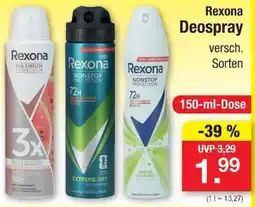 Zimmermann Rexona Deospray Angebot