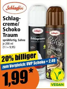 Norma Schlagfix Schlagcreme/Schoko Traum Angebot