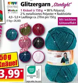 Norma Glitzer Garn Starlight Angebot