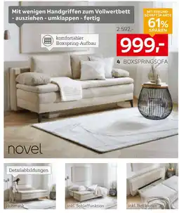 XXXLutz Novel boxspring-schlafsofa Angebot