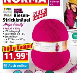 Norma Createlli Riesen-Strickknäuel Mega Family Angebot