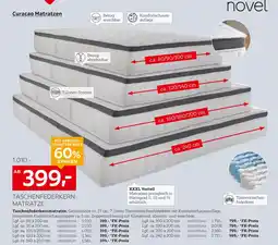 XXXLutz Novel taschenfederkernmatratze curacao ca. 80 x 200 cm Angebot