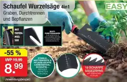 Zimmermann Schaufel Wurzelsäge 4in1 Angebot