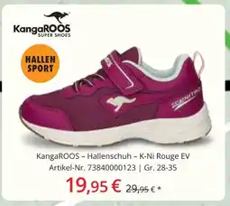 Siemes Schuhcenter Kangaroos hallenschuh Angebot