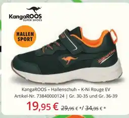 Siemes Schuhcenter Kangaroos hallenschuh k-ni rouge ev Angebot