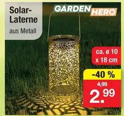 Zimmermann Garden hero solar-laterne Angebot