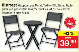 Zimmermann Bistroset klappbar Angebot