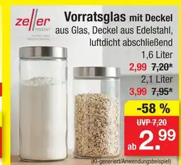 Zimmermann Ze/er vorratsglas mit deckel Angebot