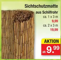 Zimmermann Sichtschutzmatte ca. 1 x 3 m Angebot