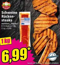 Norma Gut Bartenhof Schweine Rückensteaks Angebot