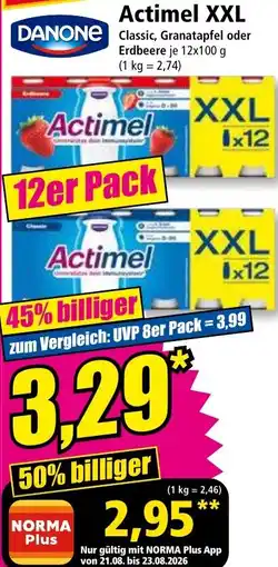 Norma Danone Actimel XXL Angebot