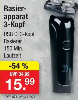 Zimmermann Rasierapparat 3-kopf Angebot