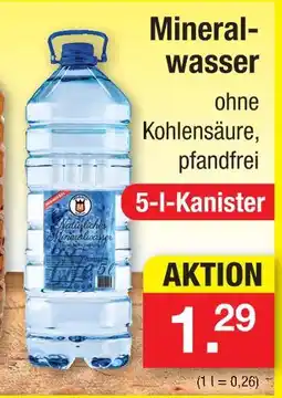 Zimmermann Mineralwasser Angebot