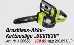 toom Baumarkt Brushless-akku-kettensäge „ocs1830“ Angebot