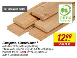 toom Baumarkt Rauspund, fichte/tanne Angebot