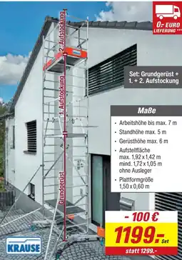 toom Baumarkt Krause alu-arbeitsgerüst „climtec system“ Angebot