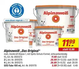 toom Baumarkt Alpinaweiß das original 1 l Angebot