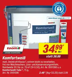 toom Baumarkt Toom komfortweiß Angebot