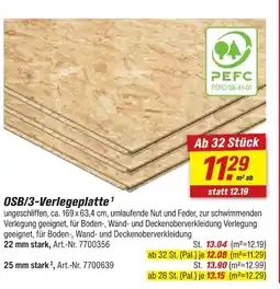 toom Baumarkt Osb/3-verlegeplatte 22 mm stark Angebot