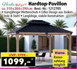 Norma Hardtop-Pavillon Angebot
