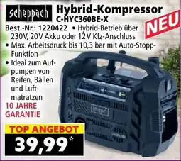 Norma scheppach Hybrid-Kompressor C-HYC360BE-X Angebot