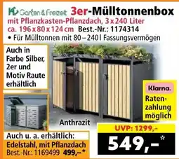 Norma Garten & Freizeit 3er-Mülltonnenbox Angebot