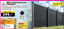 Norma WPC-Sichtschutzzaun CARACAS Angebot