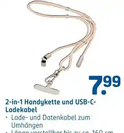 Rossmann 2-in-1 handykette und usb-c-ladekabel Angebot
