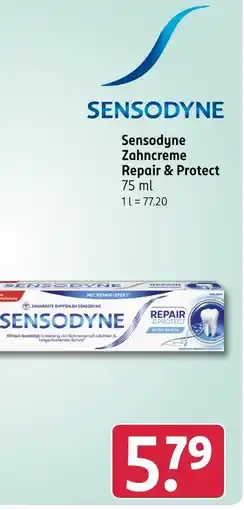 Rossmann Sensodyne zahncreme repair & protect Angebot