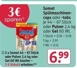 Rossmann Somat spülmaschinen-caps Angebot
