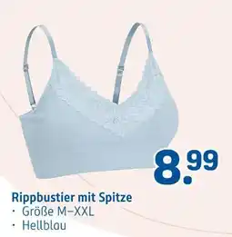 Rossmann Rippbustier mit spitze Angebot