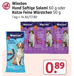 Rossmann Winston hund saftige salami Angebot