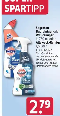 Rossmann Sagrotan badreiniger Angebot