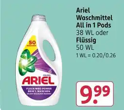 Rossmann Ariel waschmittel all in 1 pods Angebot