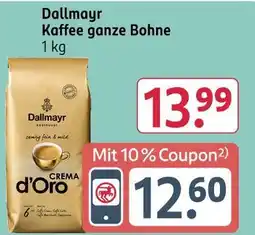 Rossmann Dallmayr kaffee ganze bohne Angebot