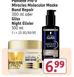 Rossmann Pantene pro-v miracles molecular maske bond repair Angebot