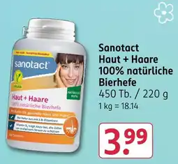 Rossmann Sanotact haut + haare Angebot