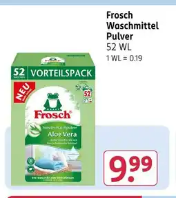Rossmann Frosch waschmittel pulver Angebot