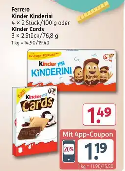 Rossmann Ferrero kinder kinderini Angebot