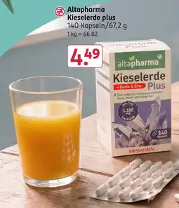 Rossmann Altapharma kieselerde plus Angebot