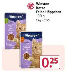 Rossmann Winston katze feine häppchen Angebot