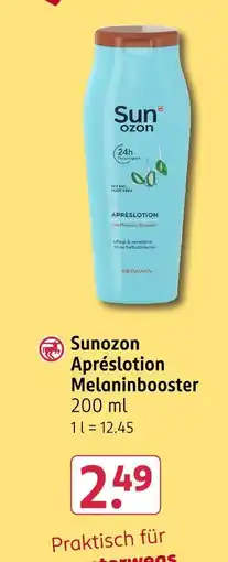 Rossmann Sunozon apréslotion melaninbooster Angebot