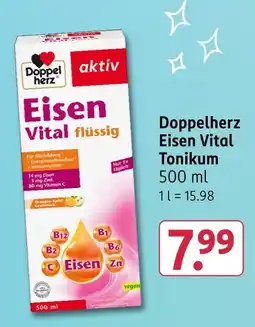 Rossmann Doppelherz eisen vital tonikum Angebot