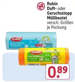Rossmann Rubin duft-müllbeutel Angebot