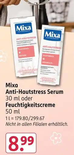 Rossmann Mixa anti-hautstress serum Angebot
