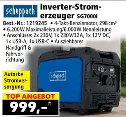 Norma scheppach Inverter-Stromerzeuger sg7000i Angebot