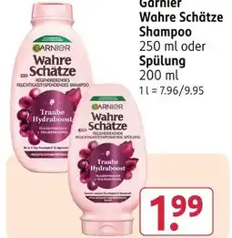 Rossmann Garnier wahre schätze shampoo Angebot
