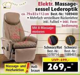 Norma Elektr. Massagesessel Lederoptik Angebot